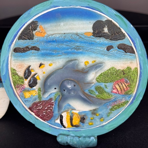 Dolphin & Orca Figurine Set Ocean Coastal Decor Nautical Home Accents - Picture 6 of 7